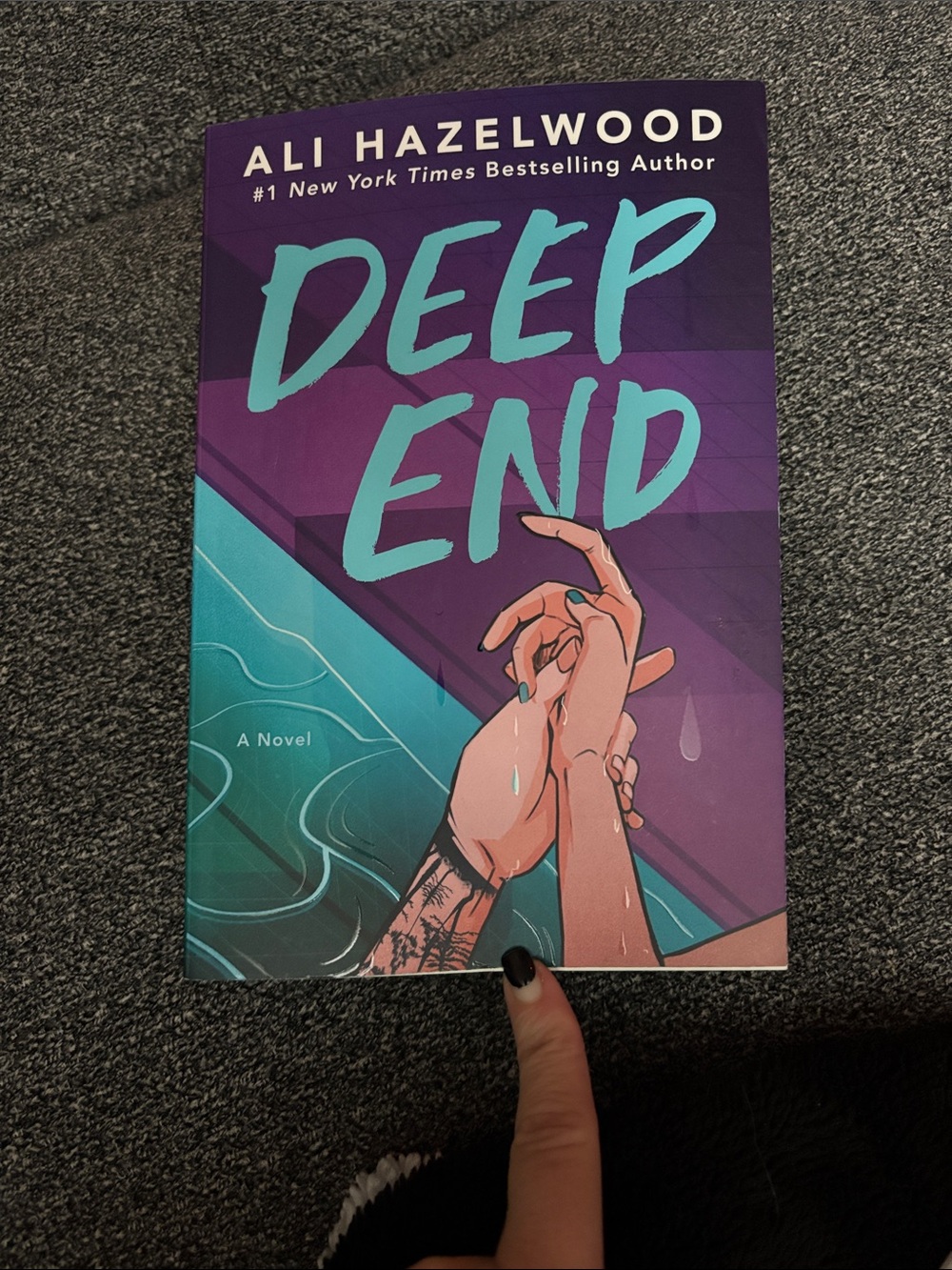 Deep End - Purple & Teal Book Cover Art Print
